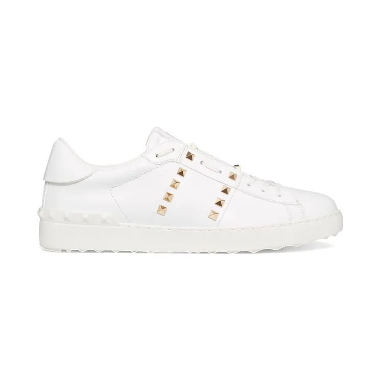 Valentino Garavani Rockstud Untitled White Platinum-finish Stud (YS0931BHS_0BO)