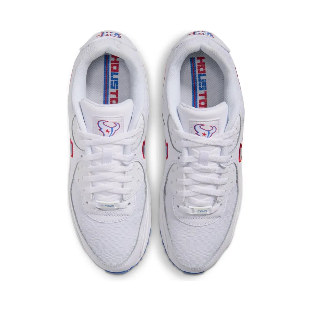 NFL x Nike Air Max 90 – Houston Texans – “White / Italy Blue / White” (IW1135-100)