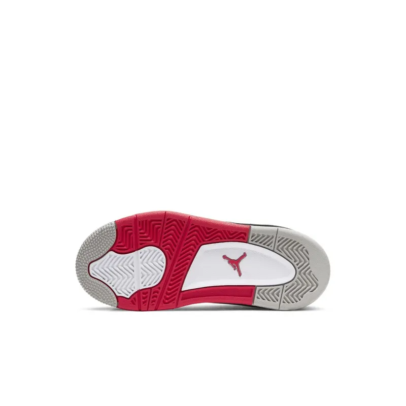 Jordan 4 Retro Fire Red 2020 (PS) White/Black-Tech Grey-Fire Red (BQ7669-160)