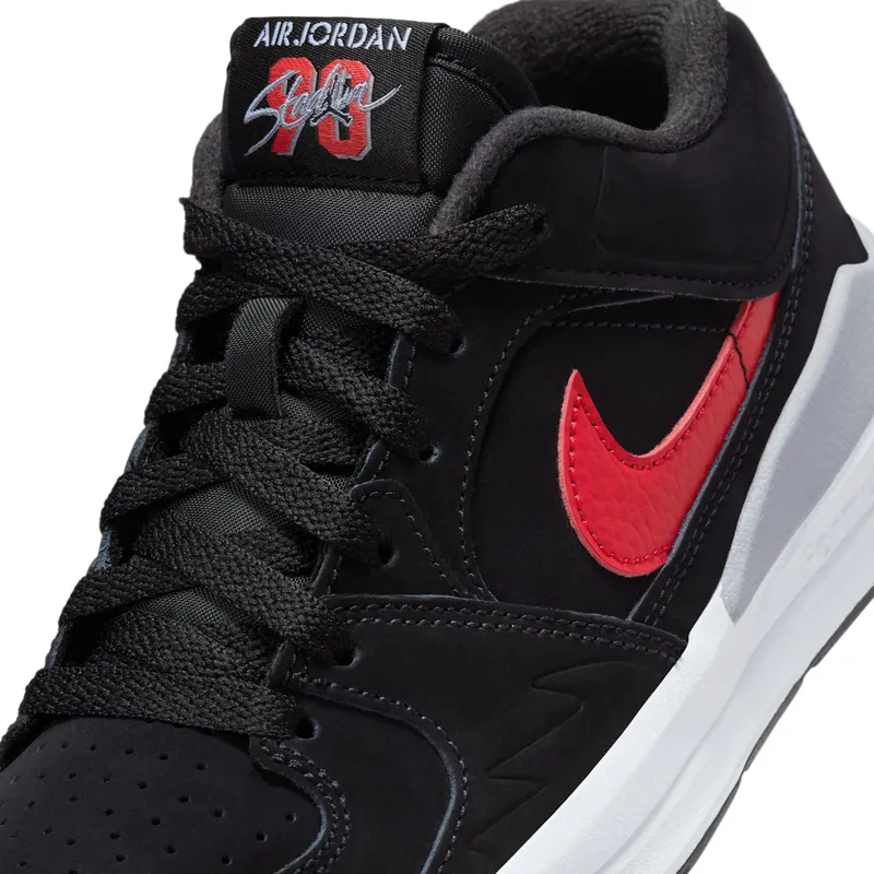 Jordan Stadium 90 Black White Cement Grey Fire Red (FZ4185-010)