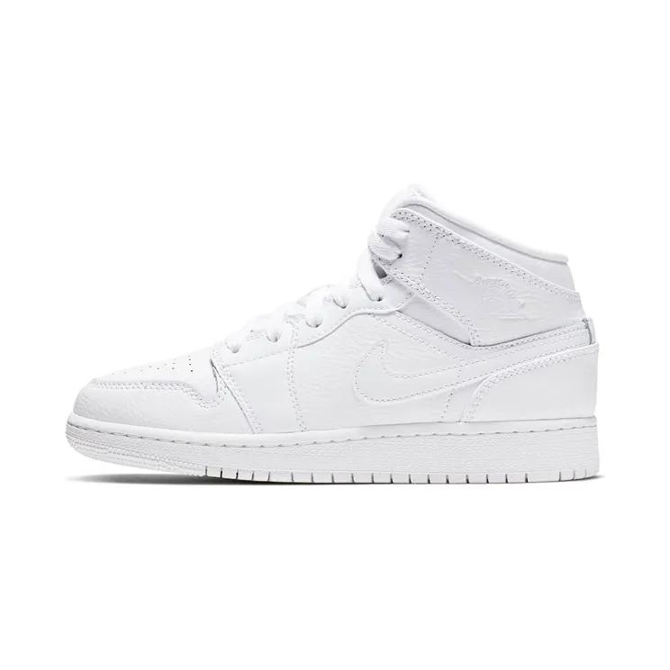 Jordan 1 Mid Triple White (2019) “White” (554725-129)