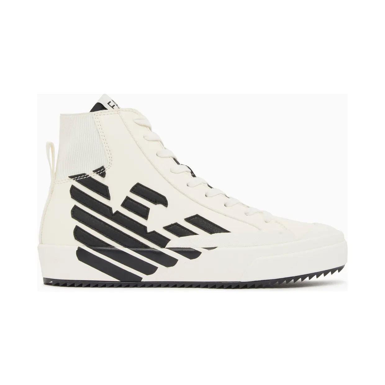 Armani High-top sneakers with elastic inserts and rubber sole White (7X000871_AF29306_M0240)