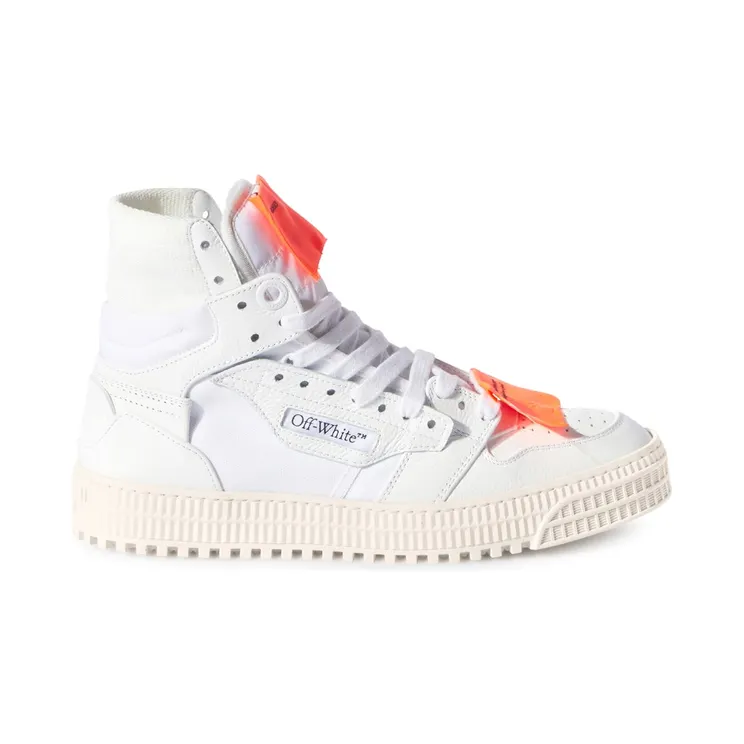 OFF-WHITE Off Court 3.0 Leather White Orange (Thin Medial Logo) (OMIA065C99LEA0050120)