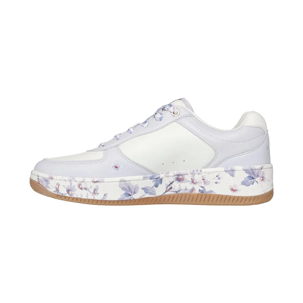 Skechers Sport Court 2.0 – Floral Frenzy Sneaker White/Lavendel