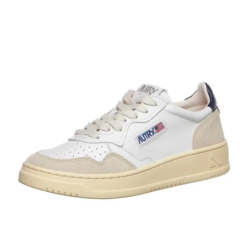 Autry Medalist Low White / Blue (AULWLS28)