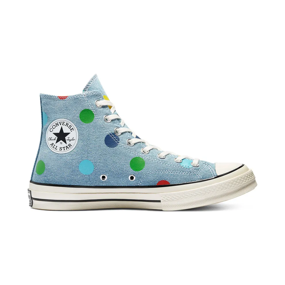 Converse Chuck Taylor All-Star 70s Hi Golf Wang Denim Polka Dots Blue/Egret-Black (170011C)