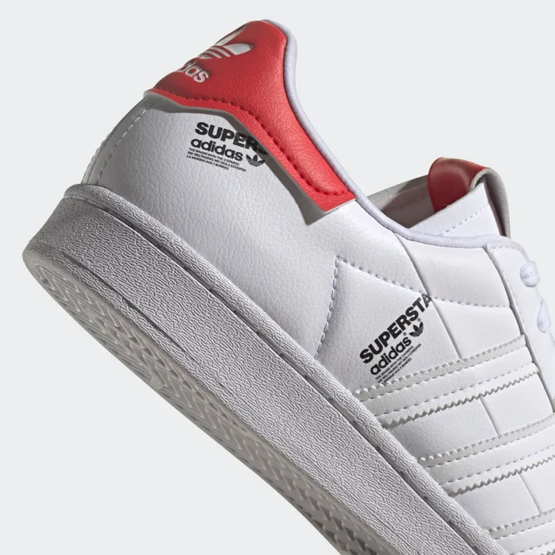 adidas Superstar Cloud White / Vivid Red / Core Black (GV7672)