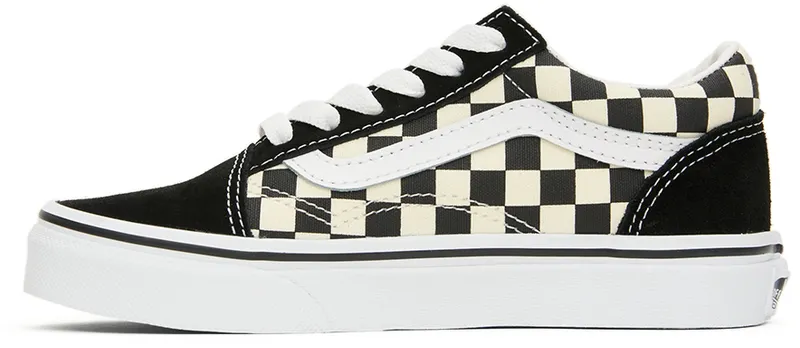 Vans Kids Black & White Checkerboard Old Skool Little Kids Sneakers (VN0A38HBP0S1)