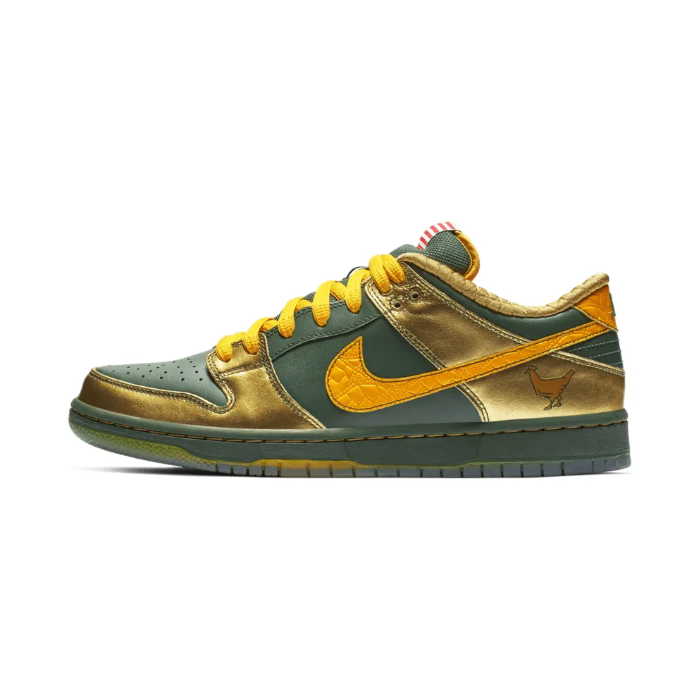 Nike SB Dunk Low Doernbecher (2018) Fir/University Gold-Metallic Gold (BV8740-377)
