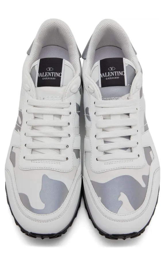 Valentino Garavani White Camo Rockrunner Sneakers (XY2S0723KIB) (5)
