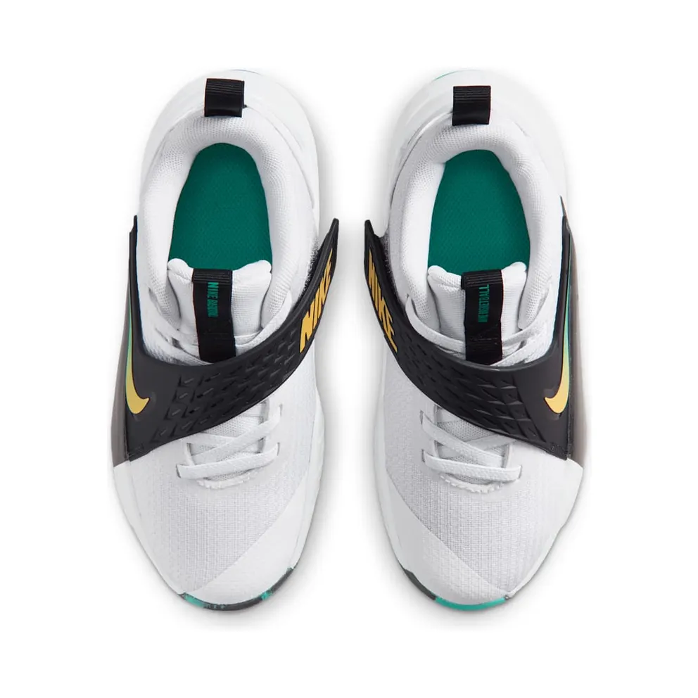 Nike Team Hustle D 12 White Black Emerald Topaz Gold (HF6280-105)