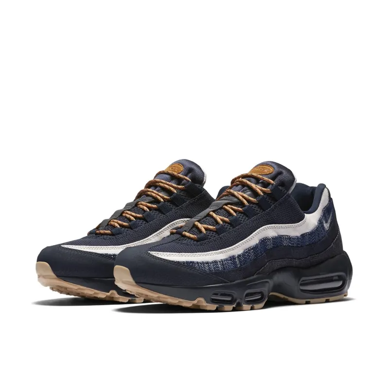Nike Air Max 95 Denim Dark Obsidian Gum Dark Obsidian/Granite-Gum Light Brown (538416-400)