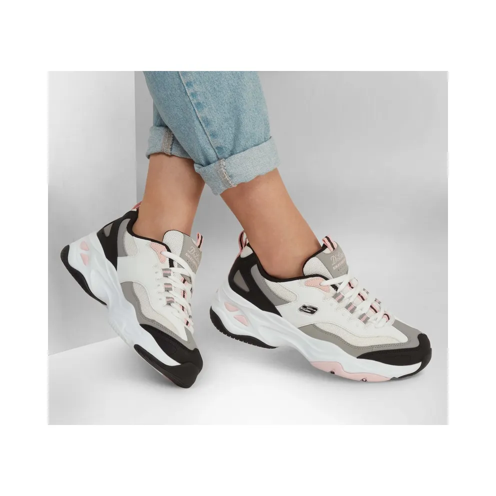 Skechers D’Lites 4.0 – Fresh Diva Sneaker White/Black/Pink
