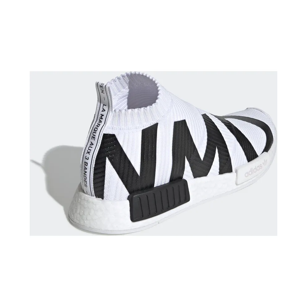adidas NMD CS1 Bold Branding White Black Cloud White/Cloud White/Core Black (EG7538)