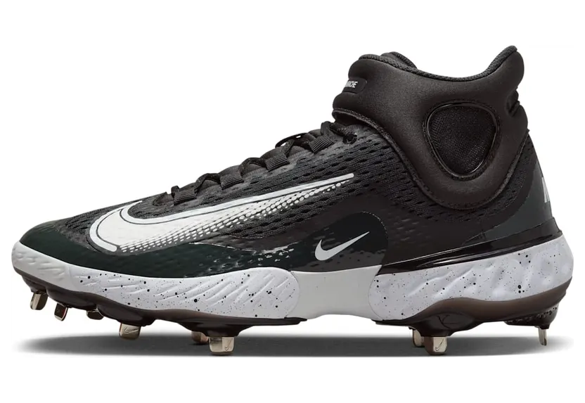 Nike Alpha Huarache Elite 4 Mid Black Dark Smoke Grey White (DJ6520-003)