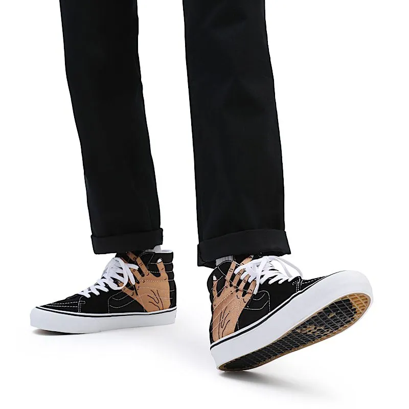Vans x Imran Potato SK8-Hi VR3 LX Black / True White / Fenugreek – “Black / White / Potato Hand” (VN0A5EE7B7H1)