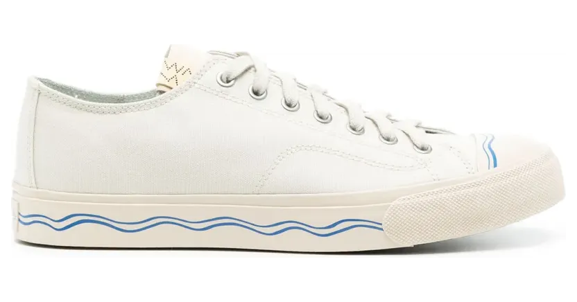visvim Sneakers mit Wellen-Print – Weiß (0124101001002)