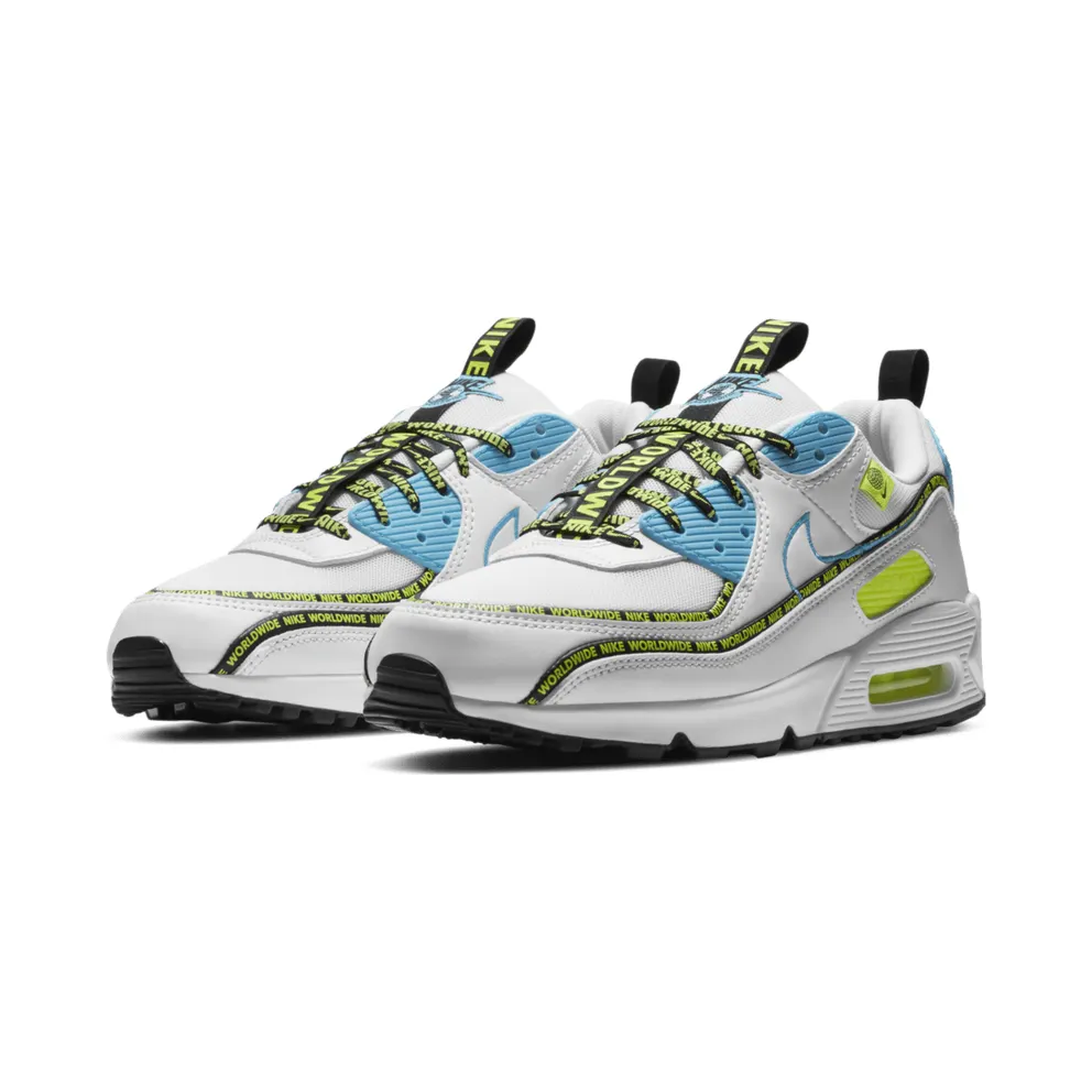 Nike Air Max 90 SE Worldwide White/Black/Volt (CZ6419-100)