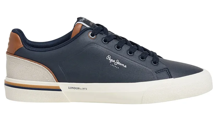 Pepe Jeans PèPè sneaker Navy / Bruin / Wit (PMS300011-595)