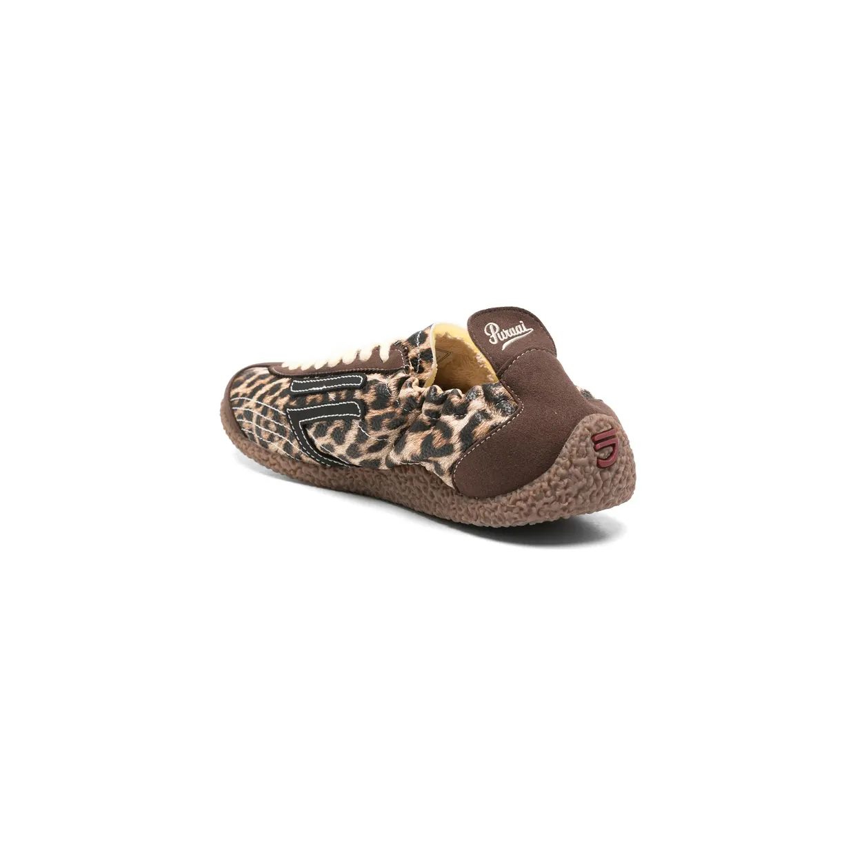 Puraai Leopard-print Lace-up “Brown/Black” (PU901C-007) (3)