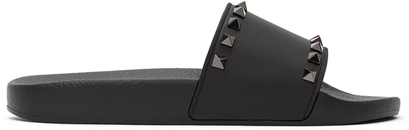 Valentino Garavani Black Rockstud Slides (VY2S0873JGC)