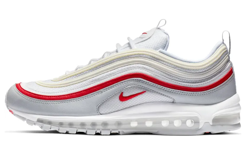Nike Air Max 97 White Pure Platinum University Red
