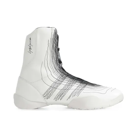 Sneakers Y-3 Regu Embroidery Off White/ Black/ Aluminum (KI7816)