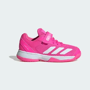 adidas Courtflash Hook-and-loop Tennis Shoes Kids “Lucid Pink / Cloud White / Lucid Pink” (JR4428)