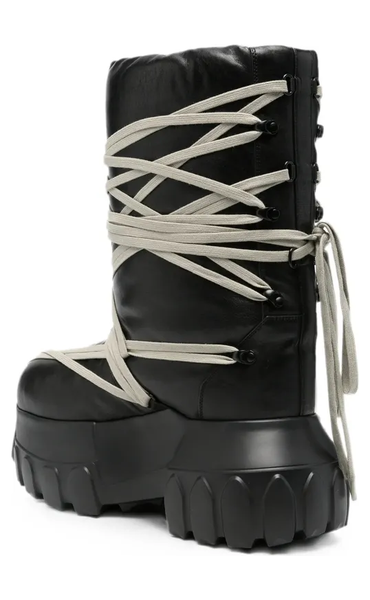 Rick Owens Mega Bumper Lace-up “Black” (RU02F4862 LGYPW1 99) (3)
