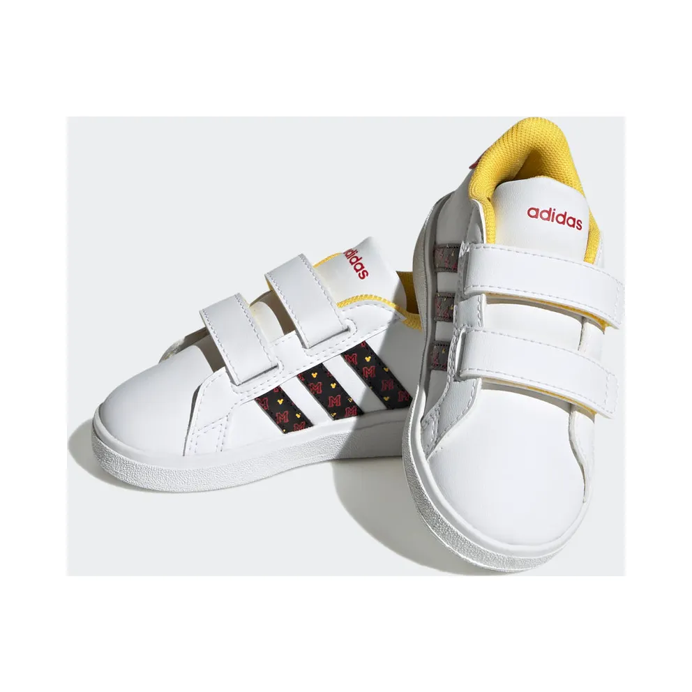 Adidas adidas x Disney Grand Court Mickey Lifestyle Court Hook-and-Loop Cloud White / Core Black / Better Scarlet (HP7759)