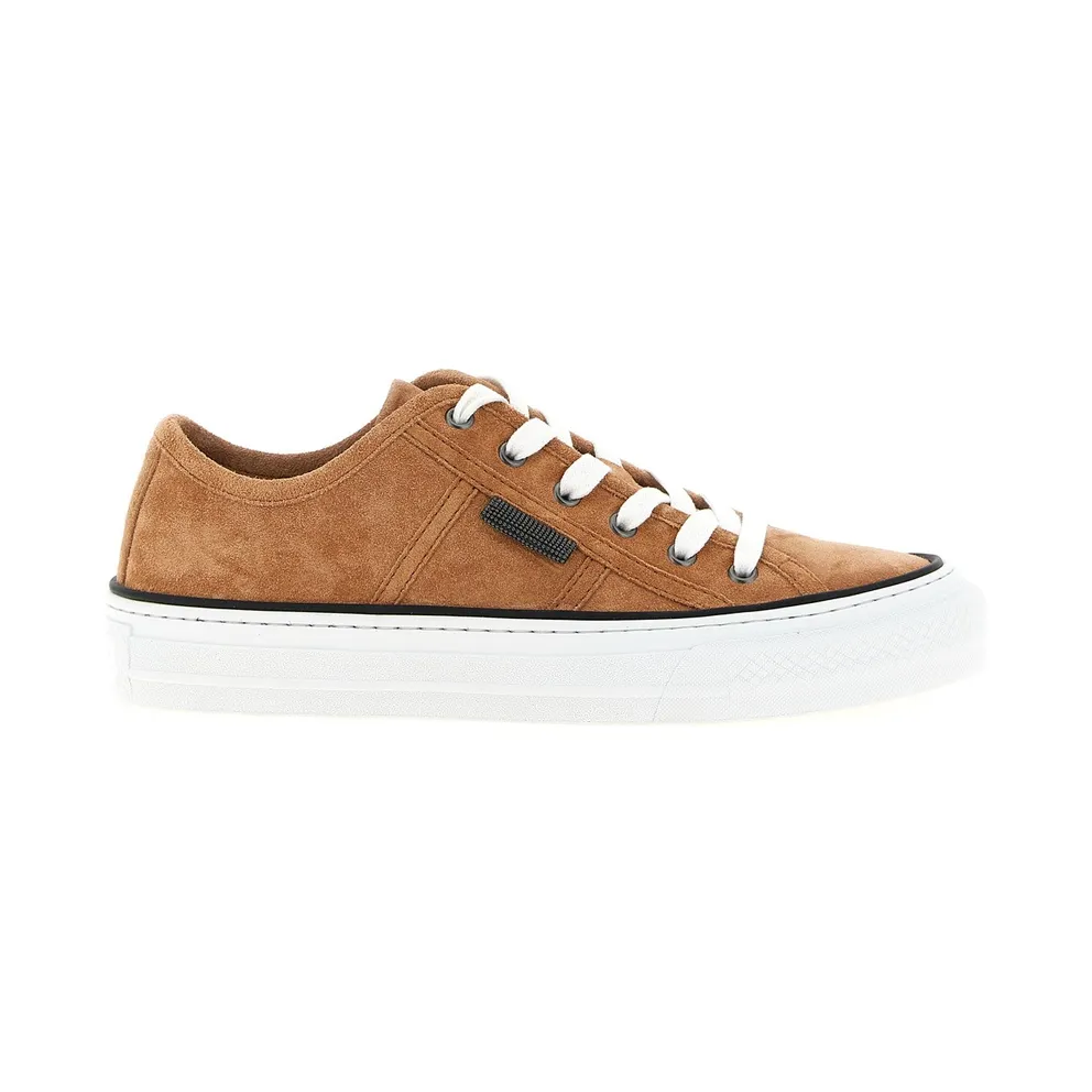 Brunello Cucinelli Shiny Tab “Brown” (MZSFG3221C9395)