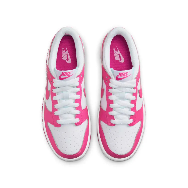 Nike Dunk Low Laser Fuchsia White (GS) (FB9109-102)