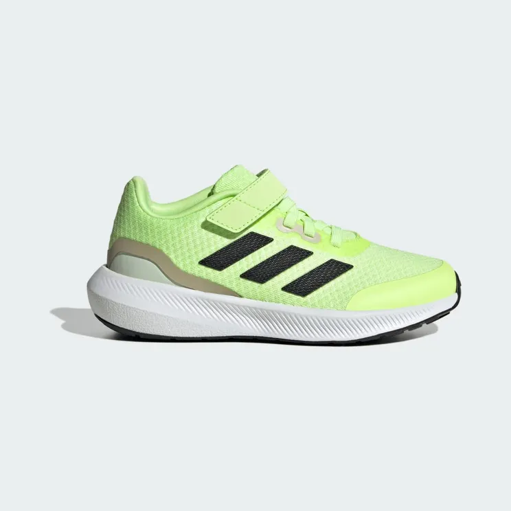 adidas RunFalcon 3.0 met Elastische Veters en Klittenband Green Spark / Core Black / Putty Grey (IF8586)