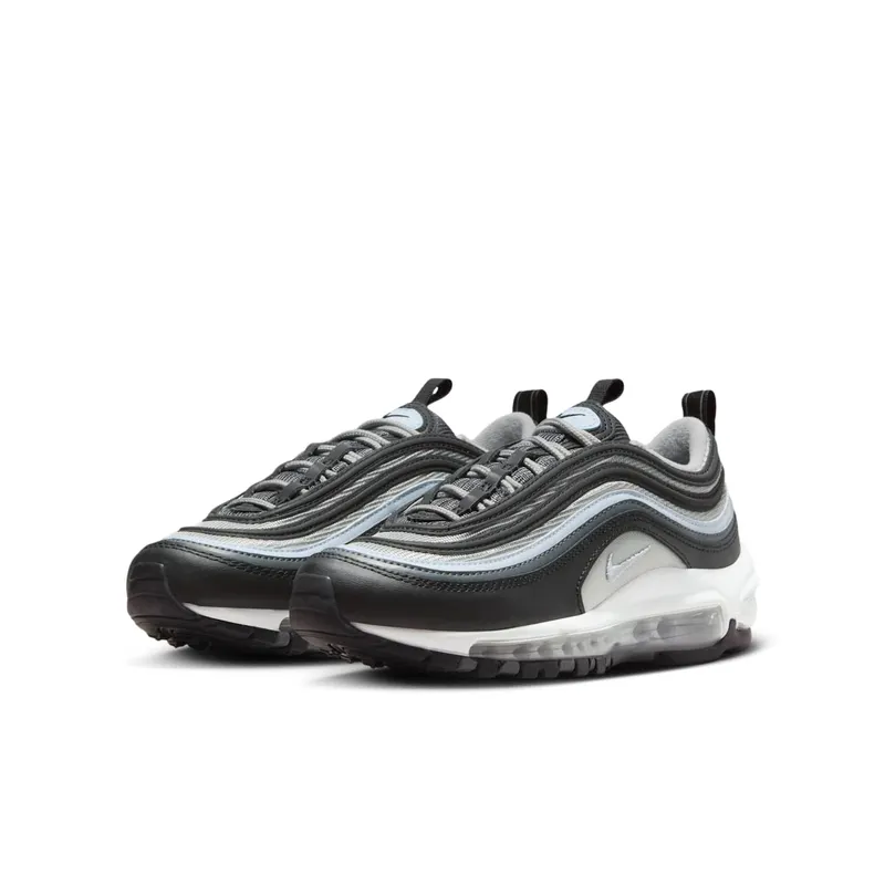 Grade School Nike Air Max 97 “BLACK IRON GREY” (921522-033)