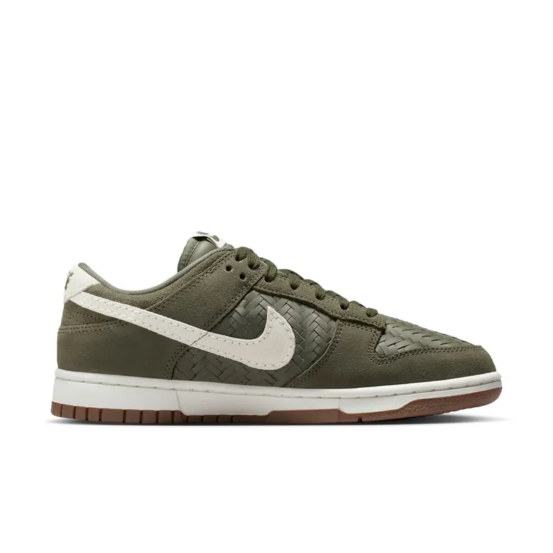 Nike Dunk Low Premium SE “Woven Medium Olive Gum” (IB6161-200)