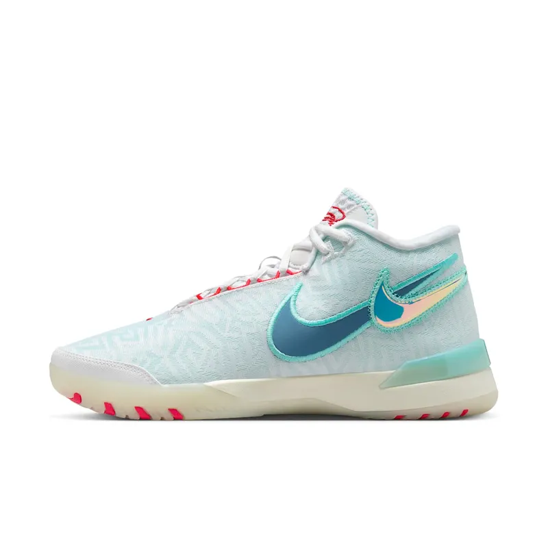 Nike LeBron NXXT Genisus White Aurora Green Siren Red Aegean Storm (HF0712-101)