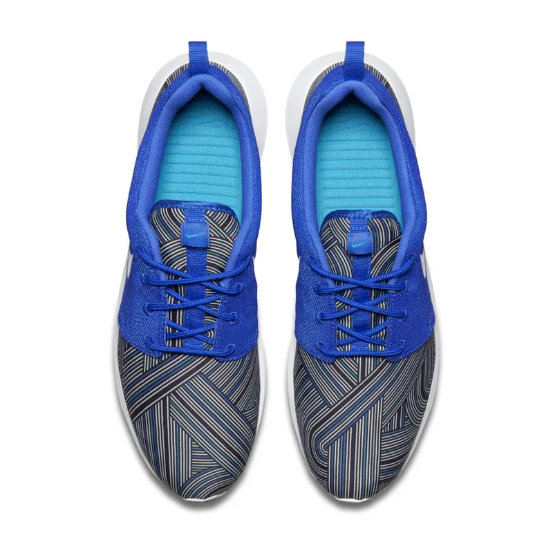 Nike Roshe One Print Racer Blue Racer Blue/White-Blue Grey-Blue Lagoon (655206-416)