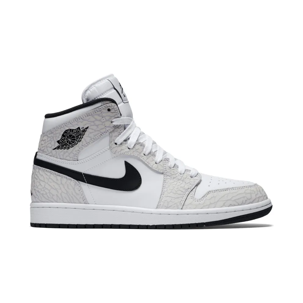 Jordan 1 Retro White Elephant Print White/Pure Platinum (839115-106)