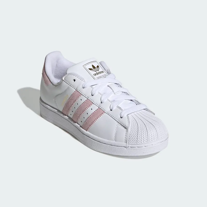 Adidas SUPERSTAR II Shoes Cloud White / Clear Pink / Cloud White (HQ9507)