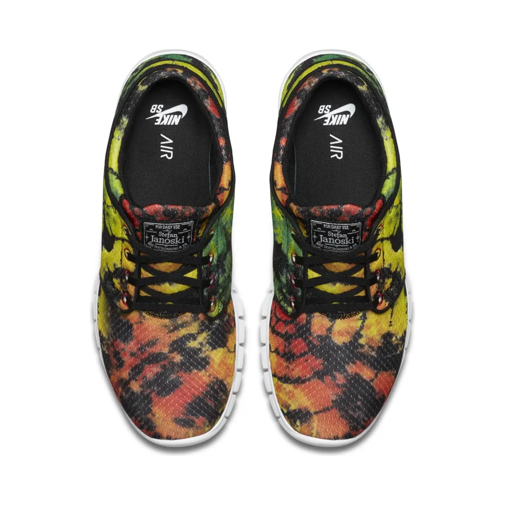 Nike SB Stefan Janoski Max Tie Dye Tour Yellow/Black-Green Pulse (807497-703)