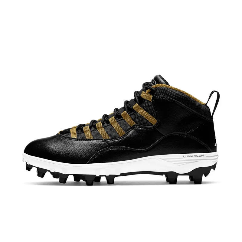 Jordan 10 TD Mid Black Metallic Gold Black/Black-Metallic Gold (CQ2073-007)