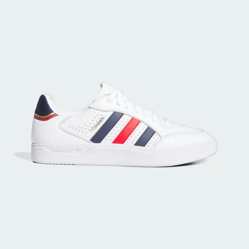 adidas Tyshawn Low Cloud White Better Scarlet Gold Metallic (IF4624)