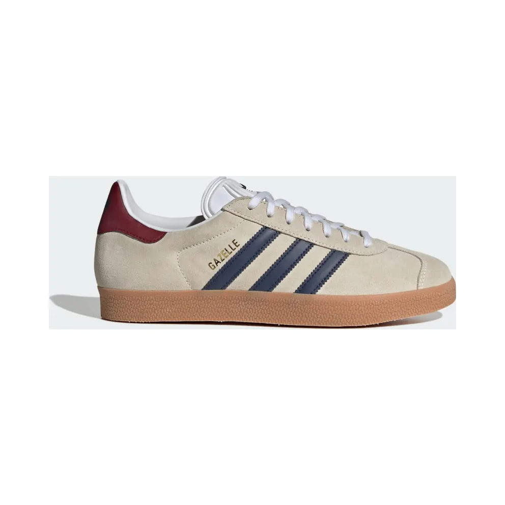adidas Gazelle Off White / Dark Blue / Collegiate Burgundy (IE0546)