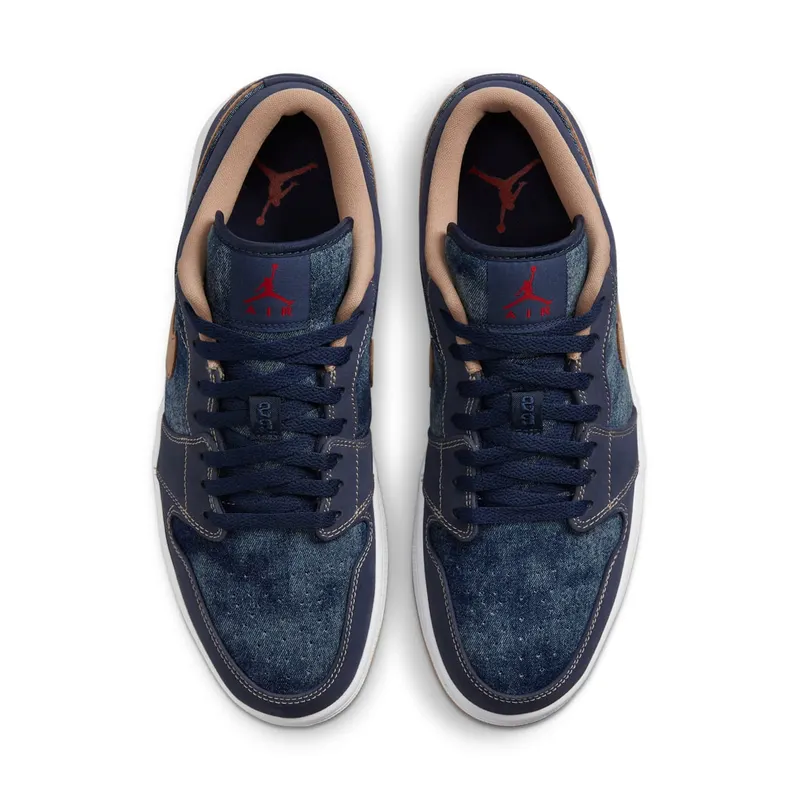 Air Jordan 1 Low SE Denim – “Midnight Navy / University Red / White / Hemp” (DH1259-400)