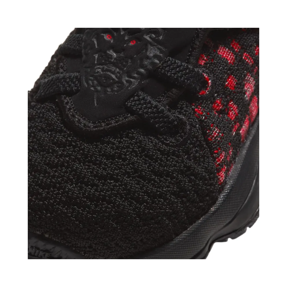 Nike LeBron 17 Infrared (TD) Black/White-University Red (BQ5596-006)