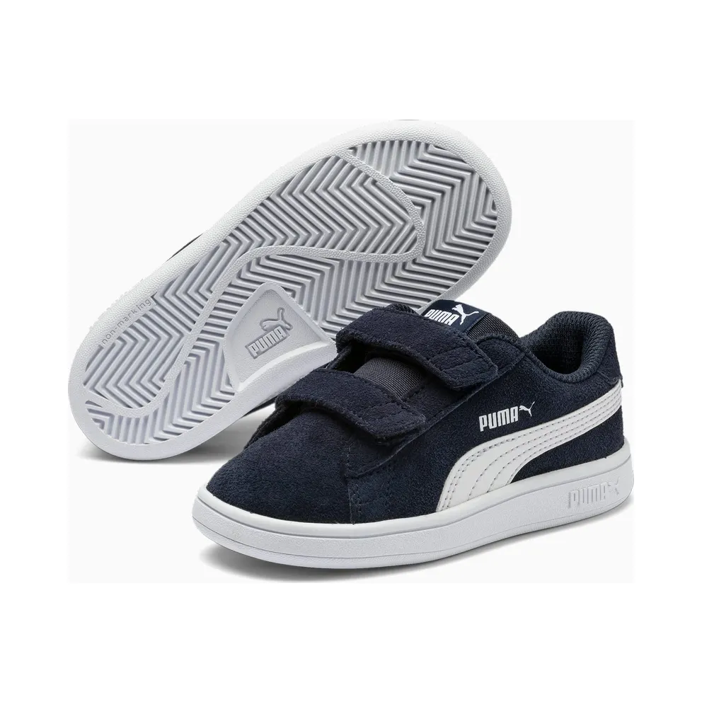 Puma Smash v2 Suede Tennis Shoes Blue/White (36517802)
