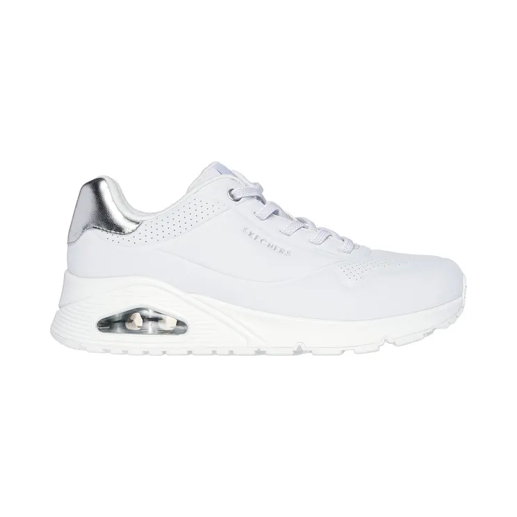 Skechers UNO – Shimmer Away Wit/Zilver