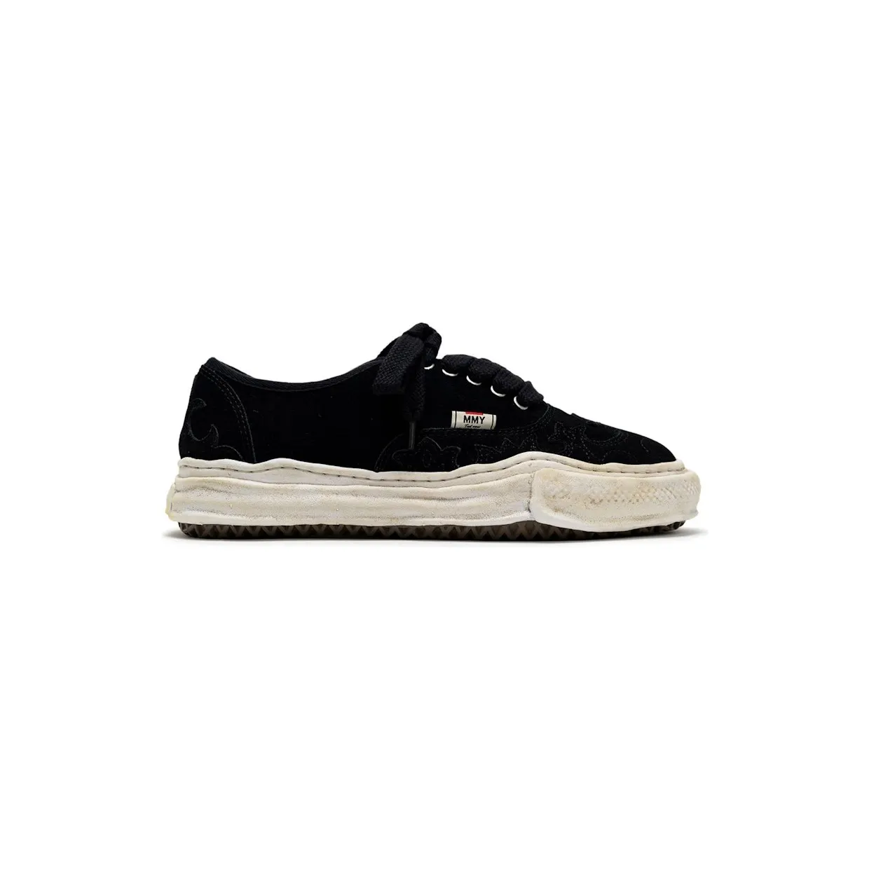 Maison Mihara Yasuhiro Baker OG Sole Western Detail Suede Low Black (A15FW734-BLK)