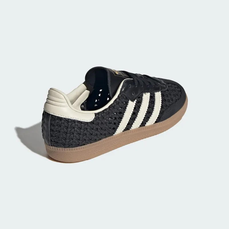 adidas Samba OG in gevlochten leer (HQ9282): zwart met structuur in plaats van kleur (5)