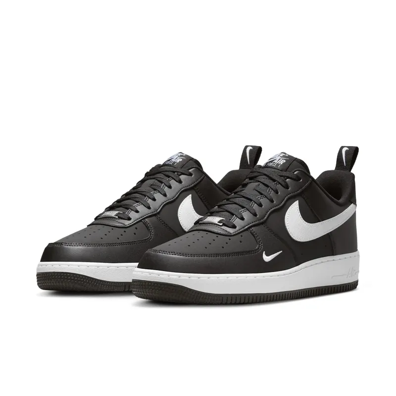 Nike Air Force 1 Low ’07 LV8 “Carbon Fiber Swoosh – Black / White” (IR5599-001)